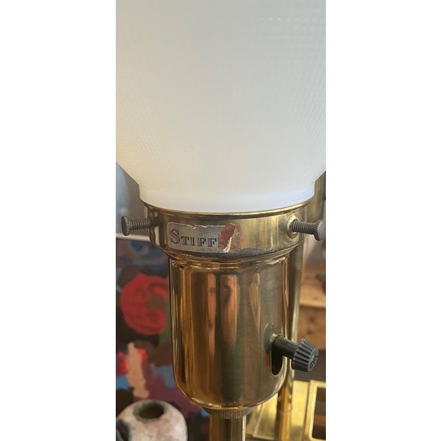 Vintage Tommi Parzinger for Stiffel Greek Key Brass Lamps - A Pair For Sale - Image 10 of 16
