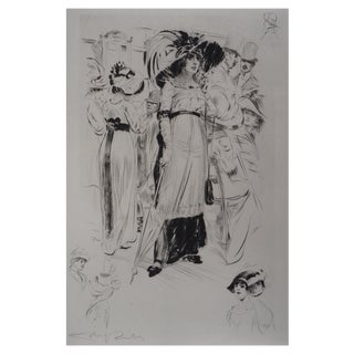 Alméry Lobel-Riche, Elegant Woman, Original Engraving For Sale