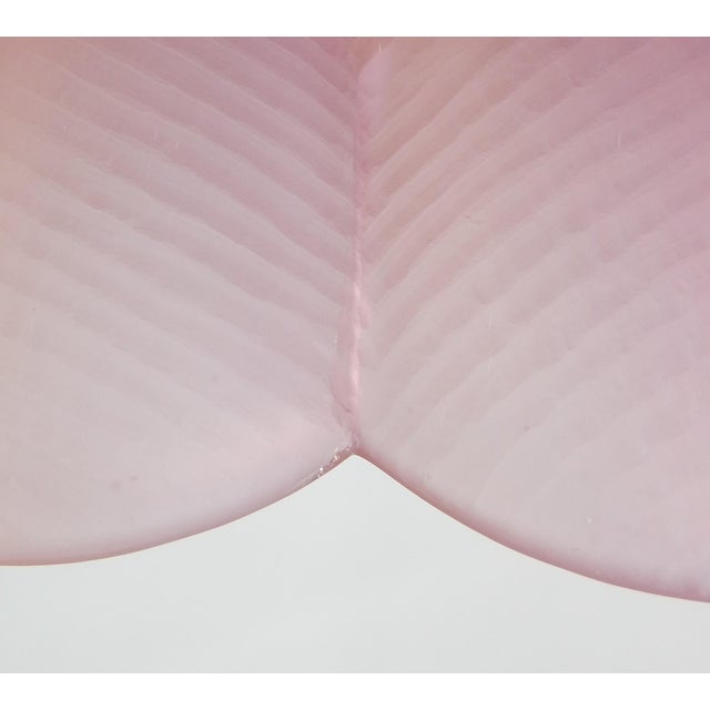 Violet Art Glass Clam Shell Floor Lamp With Brass Base, 1960s France For Sale - Image 9 of 9