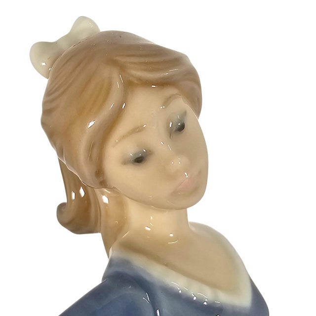 Lladro #5212 Evita Girls With Parasols Spanish Porcelain Figurine 7" For Sale - Image 11 of 15