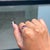 14k White Gold Natural Mozambique Ruby Chic Signet Ring Size 5 For Sale In New York - Image 6 of 16
