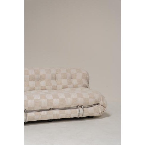 White Soriana Sofa attributed to Afra & Tobia Scarpa for Cassina, Italy, 1970s For Sale - Image 8 of 18