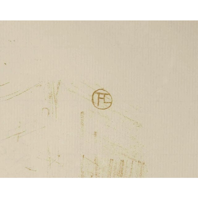 Femme qui se Lave - La Toiletteis a color lithograph realized by Henri de Toulouse Lautrec in 1896. cm. 58 x 45,5; matted....