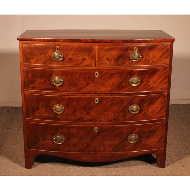 Bombé Chest of Drawers in Mahogany, 1800s For Sale - Image 11 of 11