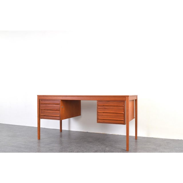 Mid-Century Teak Executive Desk by Torbjørn Afdal for Bruksbo, 1960s For Sale - Image 9 of 18