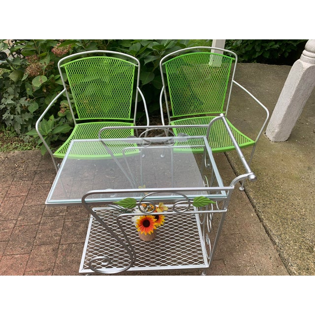 Mid-Century Modern Vintage Mid Century Garden Patio Chairs - A Pair For Sale - Image 3 of 12