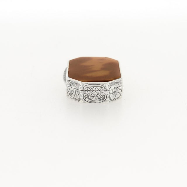 Silver Antique Austrian Engraved 935 Silver Snuff Box by Leo Wagner Ex-Buatta For Sale - Image 8 of 18