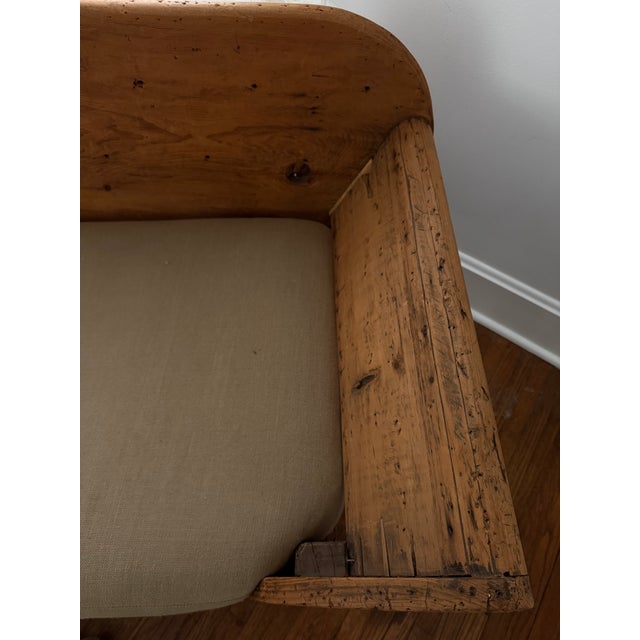 Farmhouse Rare Antique 19th-Century New England Rope Sofa For Sale - Image 3 of 10