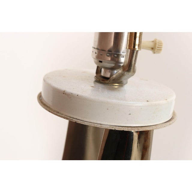 Mid-Century American Modern Chrome Hairpin / Wishbone Table Lamp by Laurel For Sale - Image 16 of 18