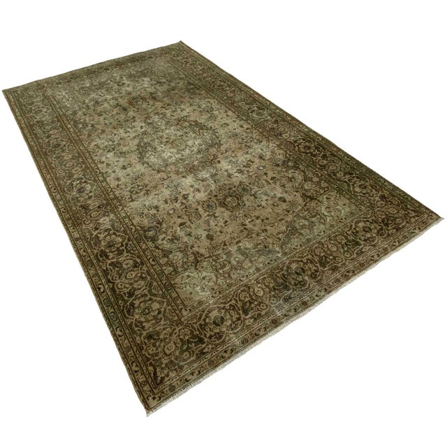 Vintage Hand-Knotted Middle Eastern Rug with Ornaments For Sale - Image 3 of 7