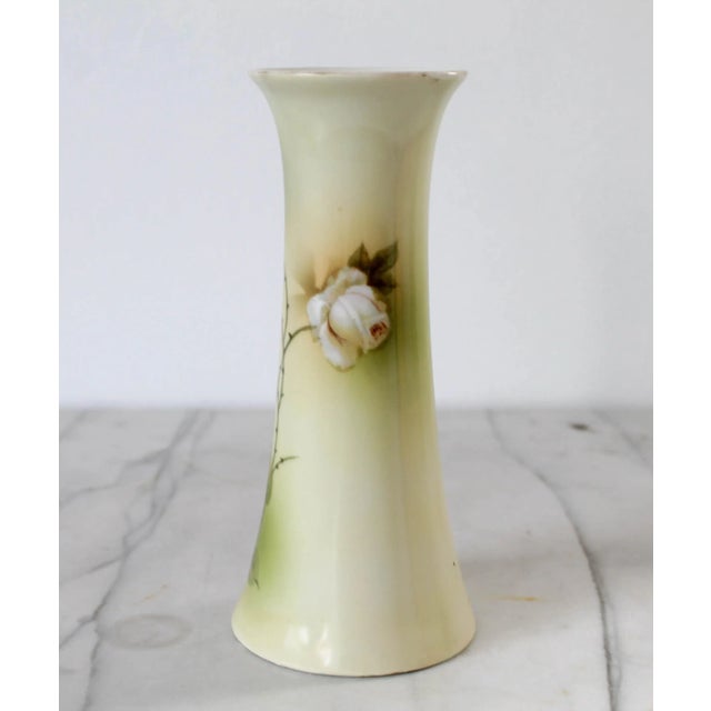 Ceramic Vintage Hand Painted Porcelain Hatpin Holder For Sale - Image 7 of 9