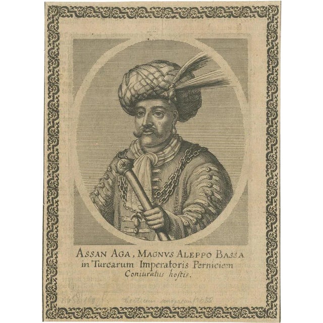 E. Nessenthaler, Portrait of Assan Aga, 1687, Print For Sale