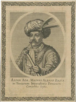 E. Nessenthaler, Portrait of Assan Aga, 1687, Print