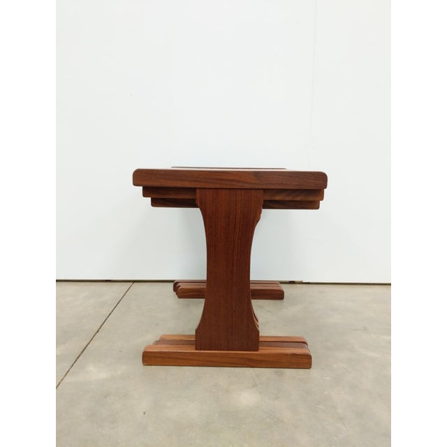 Wood Set of Vintage Mid Century Modern Teak Nesting Tables by G Plan For Sale - Image 7 of 11