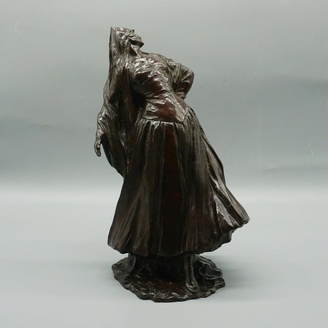 Belgian Bronze Dancer Figurine, Early 20th Century For Sale - Image 3 of 15