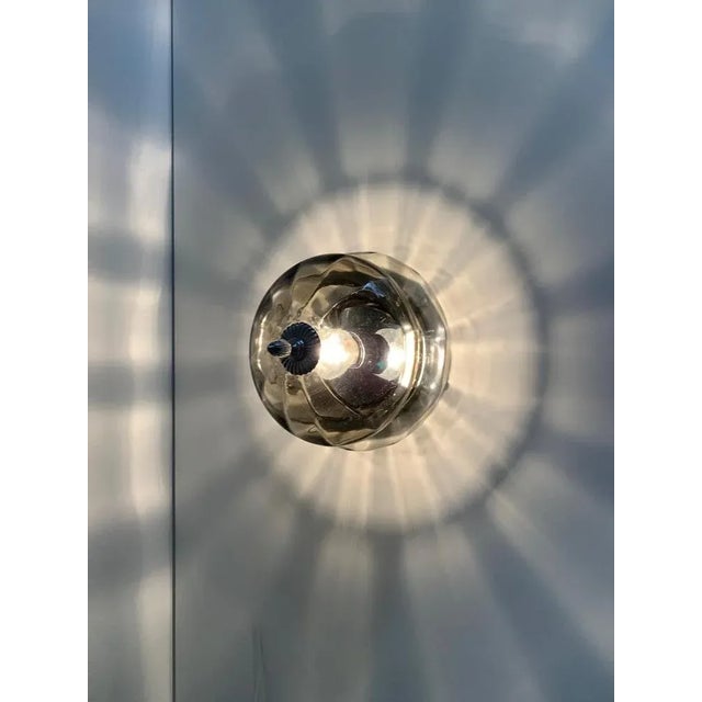 Mid-Century Modern Glass Wall Lamp from Glashütte Limburg, Germany, 1960s For Sale - Image 16 of 18