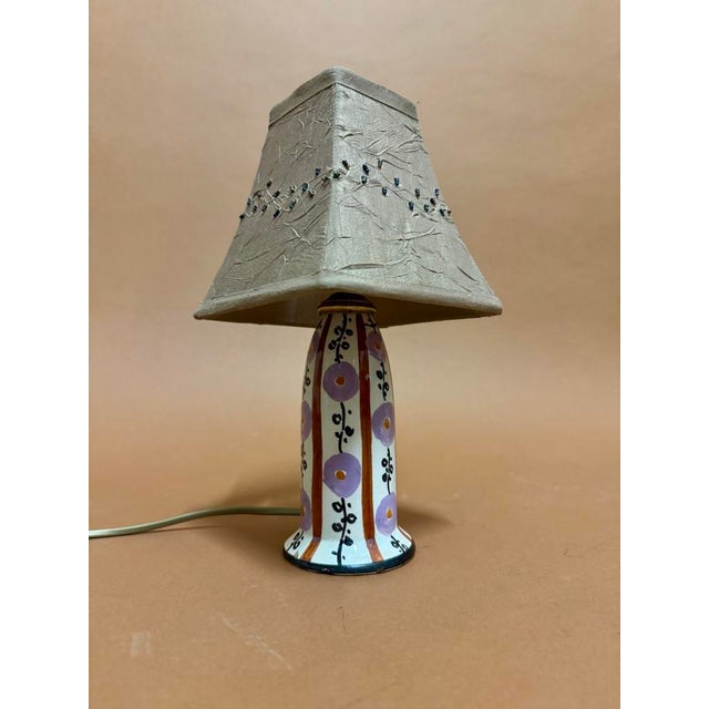 Art Deco Ceramic Table Lamp, France, 1930 For Sale - Image 4 of 11