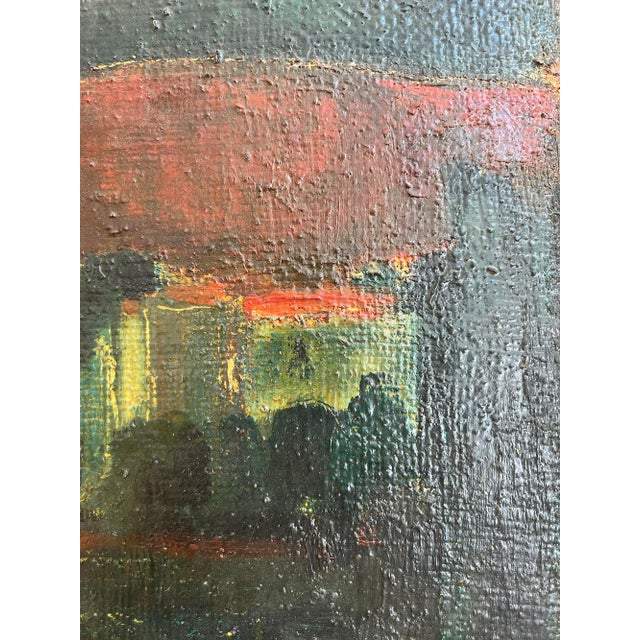 J. Hinnen, Landscape, 1958, Oil on Canvas For Sale - Image 4 of 11