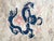 1880s Ivory Blue Coral Antique Traditional Chinese Peking Dragon Rug Wool Carpet For Sale - Image 4 of 8