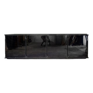 Italian Larco Sideboard in Black Lacquered Wood by Gianfranco Frattini for Molteni, 1970s For Sale