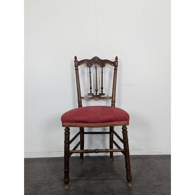 Napoleon III Bedroom Chair in Wood, in Very Good conditions.