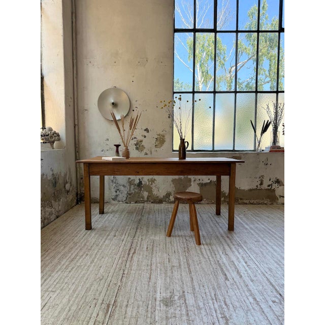 1950s Cherry Farmhouse Table, 1950s For Sale - Image 5 of 18