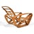 Wood Paul Frankl 6-Band Rattan Pretzel Arm Chaise For Sale - Image 7 of 9