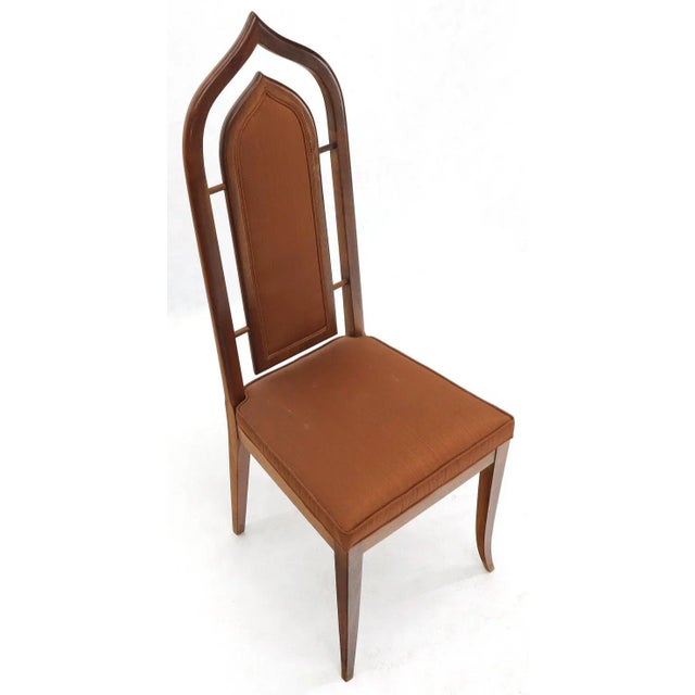 Set of 6 Danish Mid-Century Modern Dining Chairs Dome Shape Back Oiled Walnut For Sale - Image 6 of 13