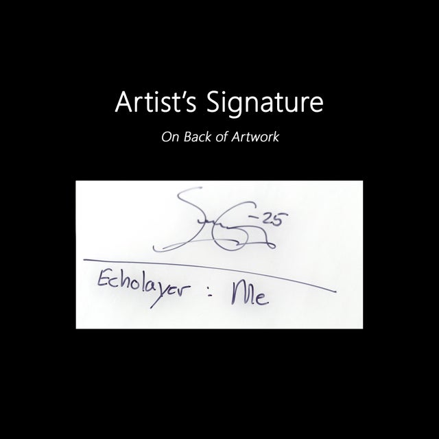 EchoLayer: Me - Abstract Expressionist Figurative Portrait Layered Original Artwork by Soren Grau For Sale - Image 10 of 10