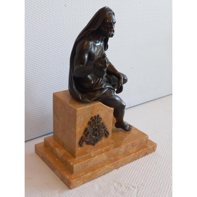 Diogenes Sculpture, 1800s, Bronze For Sale - Image 9 of 14