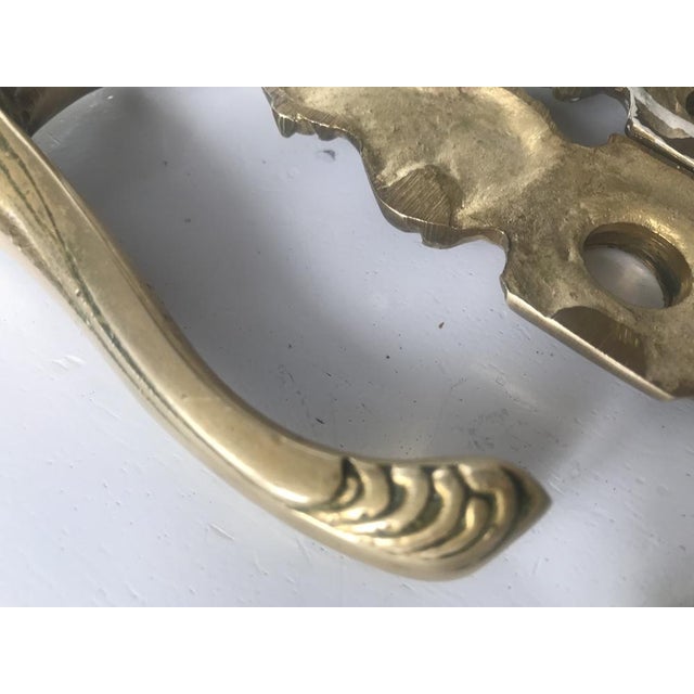Art Nouveau Brass Handles and Signboards, 1950s, Set of 4 For Sale - Image 16 of 18