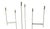 Donald Drumm 1960s Donald Drumm for Raymor American Modernist White Candelabrum For Sale - Image 4 of 4