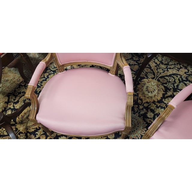 Wood Pair Hot Pink 1950s French Chairs For Sale - Image 7 of 12
