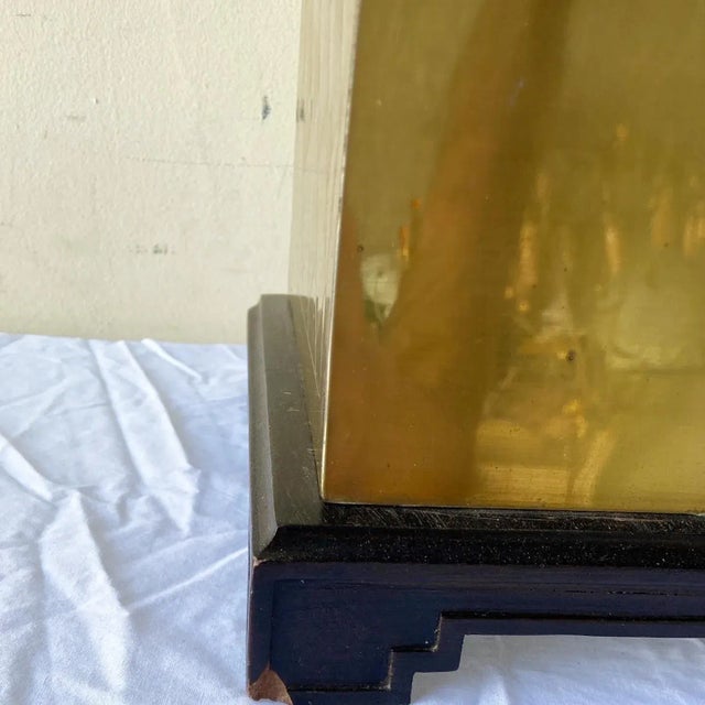 Vintage Regency Golden Table Lamp For Sale - Image 10 of 11