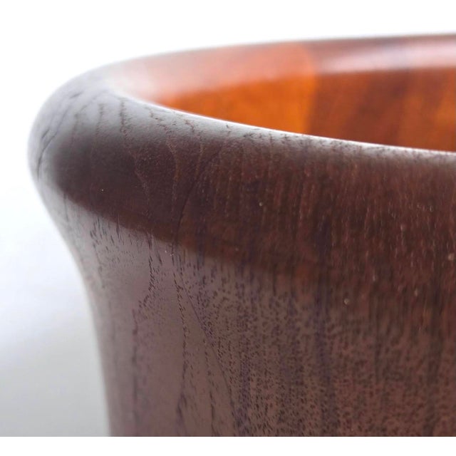 1960s Kalmar Designs Danish Teak Wood Bowl For Sale - Image 11 of 17