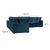 Cali Navy Performance Fabric Modular L-Sectional For Sale In Los Angeles - Image 6 of 6