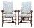 Oak Armchairs with Lion Carvings, 1880, Set of 2 For Sale