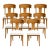 Teak Klismos Patio Dining Chairs. - Set of 8 For Sale