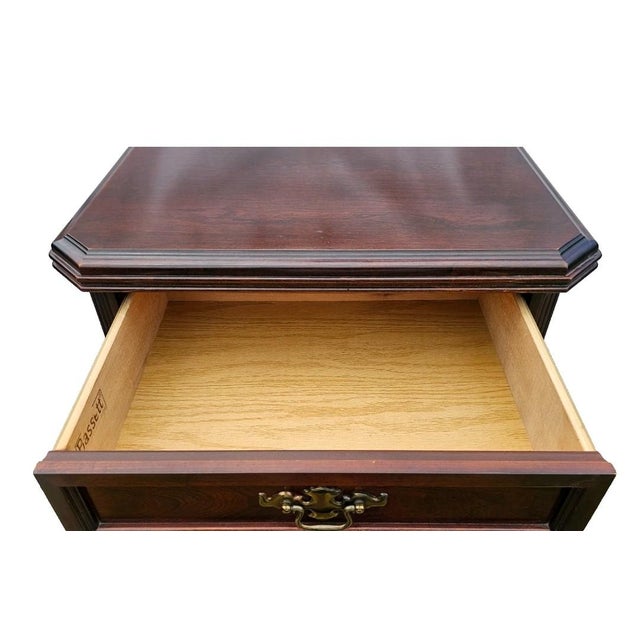 1971 Bassett Chippendale Walnut Lingerie Chest – Tall 6‑Drawer Vintage Chest For Sale - Image 10 of 18