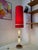 Red Glass and Chrome Floor Lamp from Fischer Leuchten For Sale - Image 9 of 11