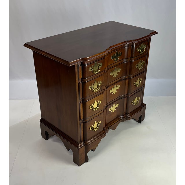 Chippendale Mid 20th Century Councill Craftsmen Block Front Chest For Sale - Image 3 of 17