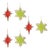 2020s Frosted Cookie Star and Snowflake Ornament (Set of 6) For Sale - Image 5 of 5