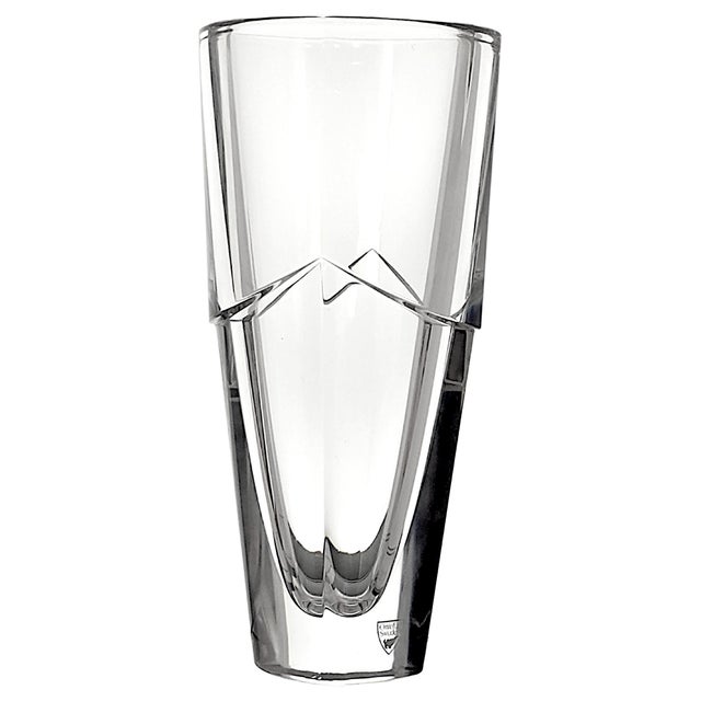 Late 20th Century Orrefors Lancelot Crystal Vase by Erika Lagerbielke, 4975/22 For Sale - Image 10 of 12