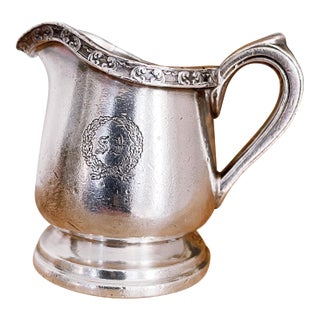 1947 Silver Plated Creamer From St Francis Hotel San Francisco For Sale
