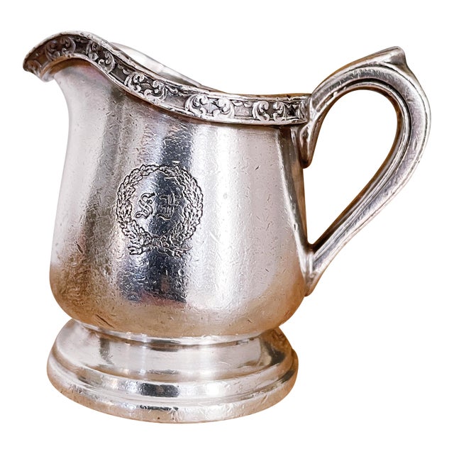 1947 Silver Plated Creamer From St Francis Hotel San Francisco For Sale