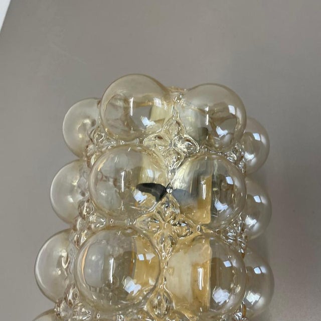 Metal Vintage Amber Glass Wall Light by Helena Tynell for Glashütte Limburg, 1970s For Sale - Image 7 of 18