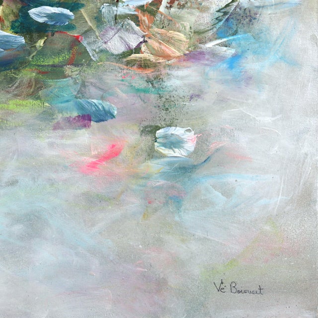 2020s La Force Eternelle - Dreamy Abstract Floral Painting Original Artwork by Vé Boisvert For Sale - Image 5 of 9