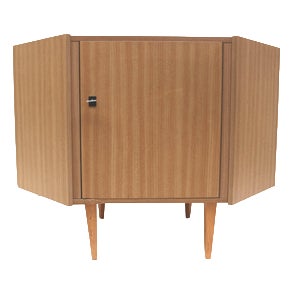 Vintage Corner Cabinet with Door, 1970s For Sale