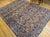 Persian Antique Kerman Lavar Rug, Hand-Knotted Wool, All-Over Floral Pattern, Ivory & Blue, 9x12 For Sale - Image 3 of 16