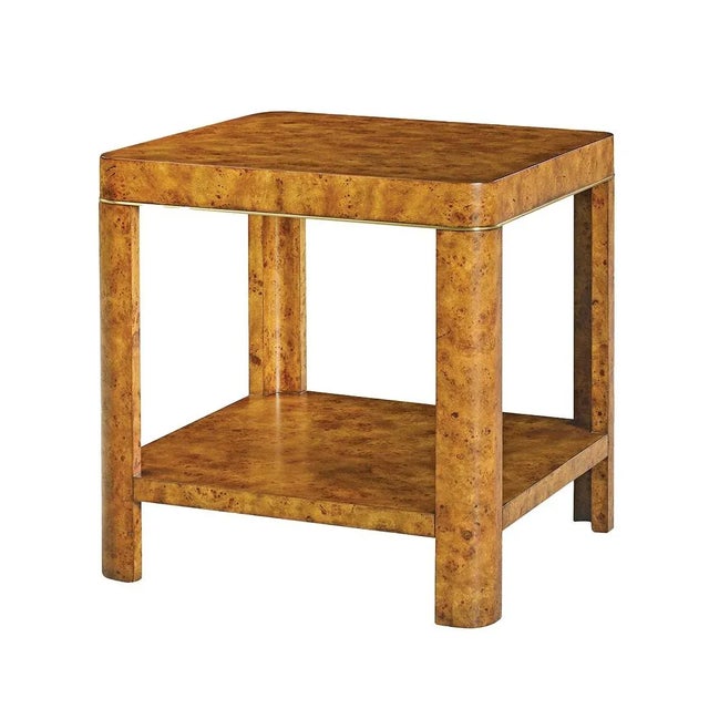 Featuring a smooth, rounded-edge top and legs, this square table embodies the elegance of classic Art Deco style. Crafted...